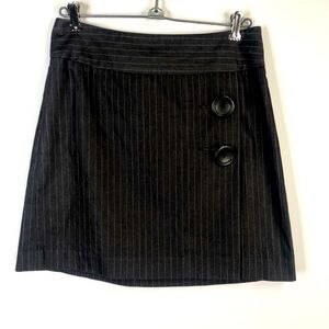 Body by Victoria brown pin striped button detail skirt size 2